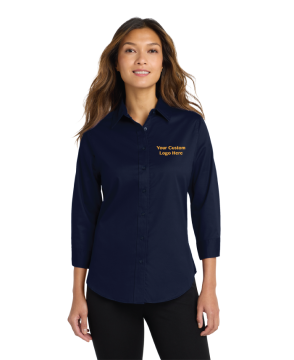 Ladies 3/4-Sleeve Easy Care Shirt