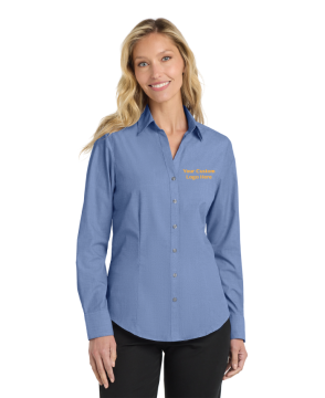 Ladies Crosshatch Easy Care Shirt