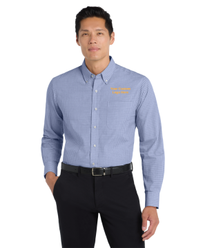 Men's Plaid Pattern Easy Care Shirt