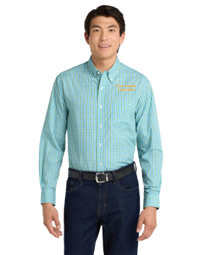 Men's Long Sleeve Gingham Easy Care Shirt